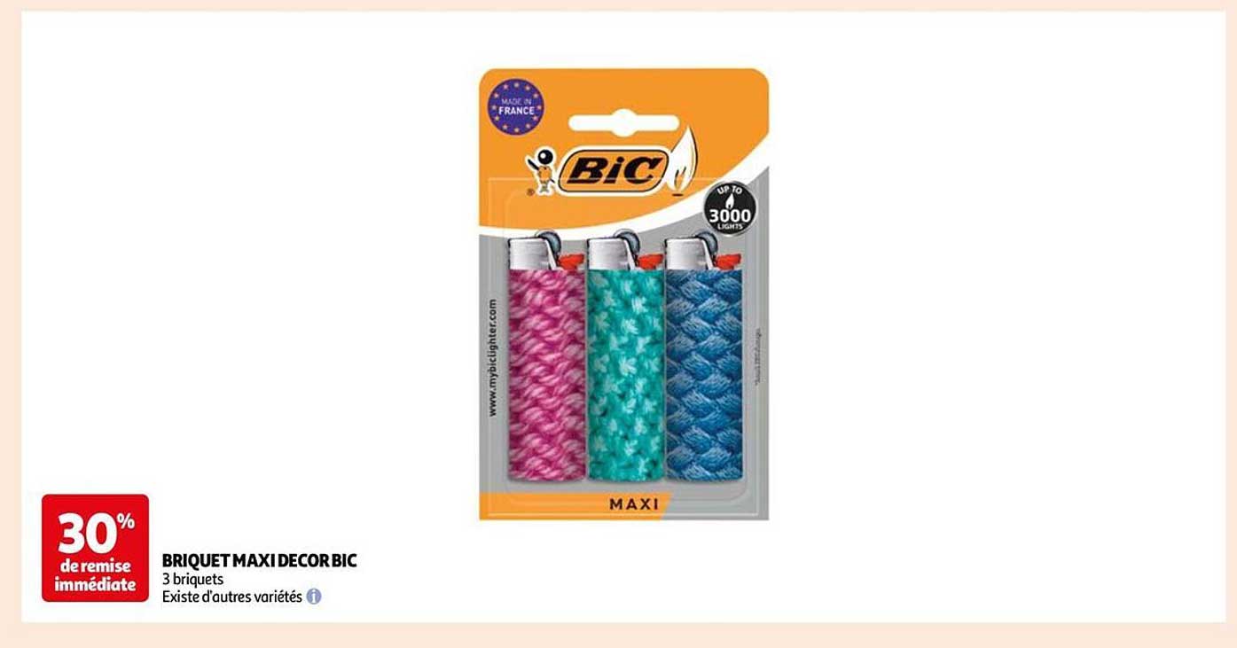 BRIQUET MAXI DECOR BIC