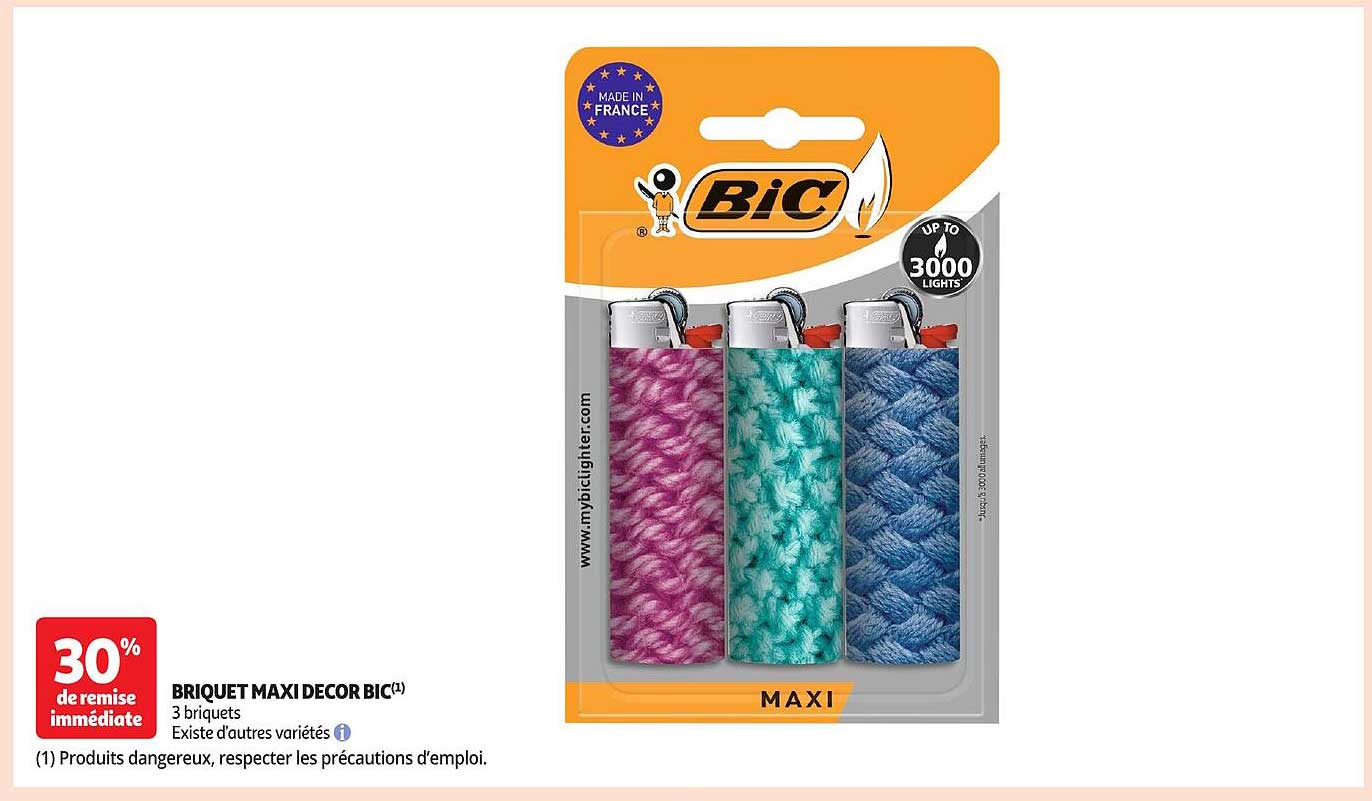 BRIQUET MAXI DECOR BIC