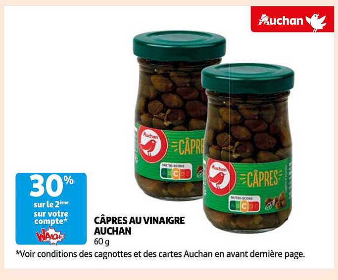 CÂPRES AU VINAIGRE AUCHAN