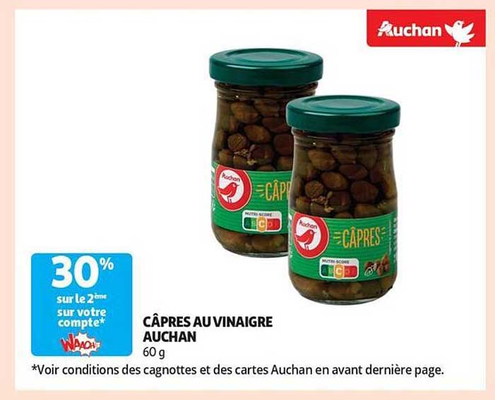 CÂPRES AU VINAIGRE AUCHAN