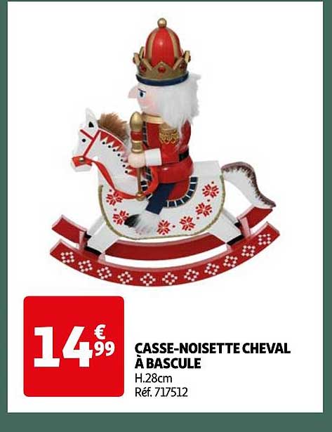 CASSE-NOISETTE CHEVAL À BASCULE