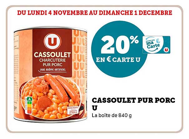 CASSOULET PUR PORC U