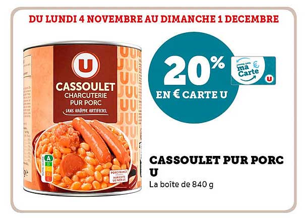 CASSOULET PUR PORC U