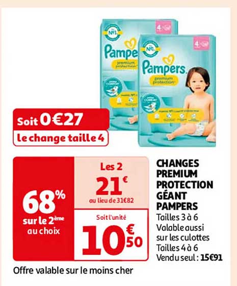 CHANGES PREMIUM PROTECTION GÉANT PAMPERS