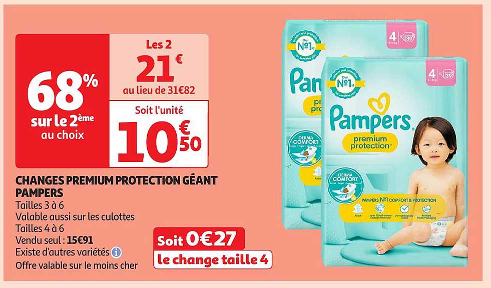 CHANGES PREMIUM PROTECTION GÉANT PAMPERS