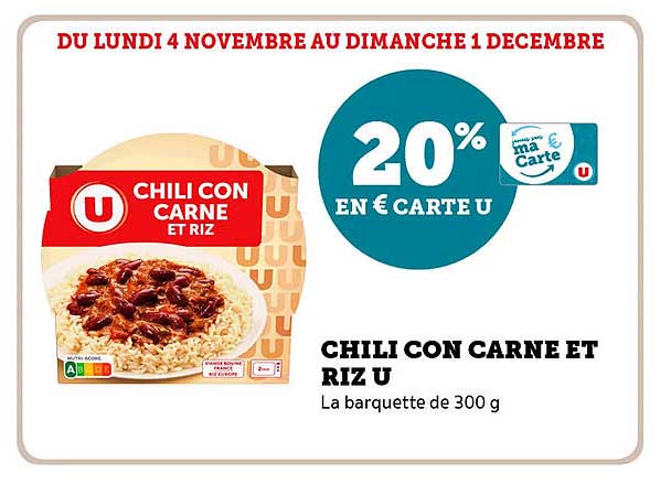 CHILI CON CARNE ET RIZ U