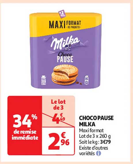 CHOCO PAUSE MILKA