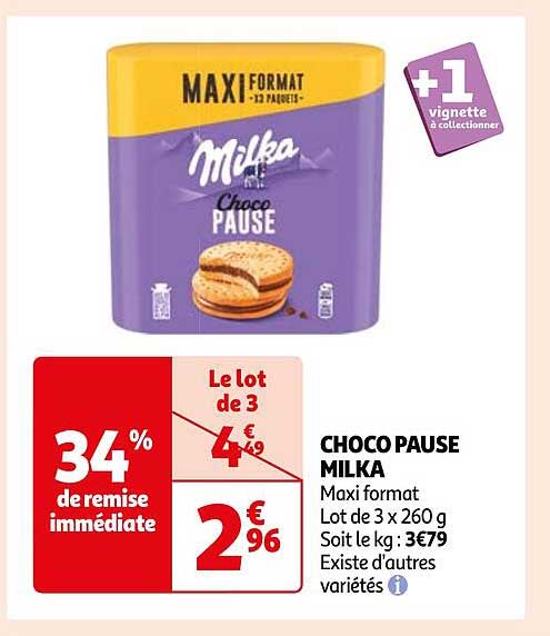 CHOCO PAUSE MILKA