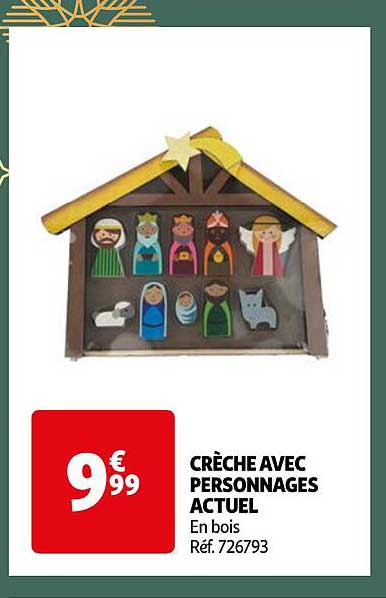 CRÈCHE AVEC PERSONNAGES ACTUEL