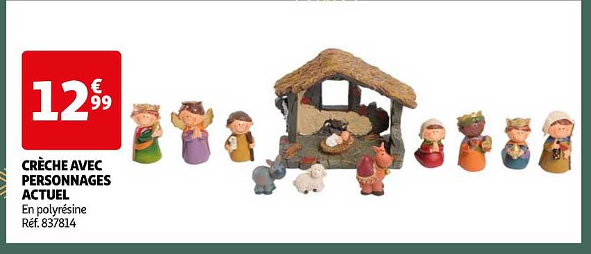 CRÈCHE AVEC PERSONNAGES ACTUEL