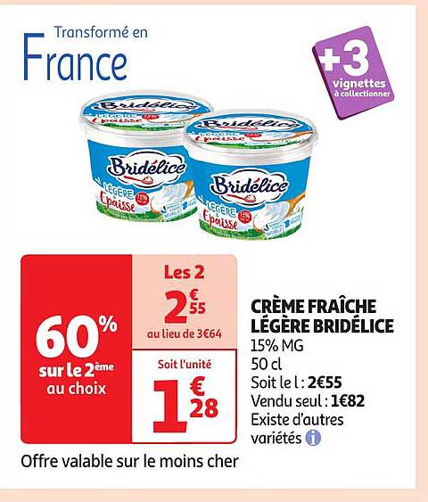 CRÈME FRAÎCHE LÉGÈRE BRIDÉLICE