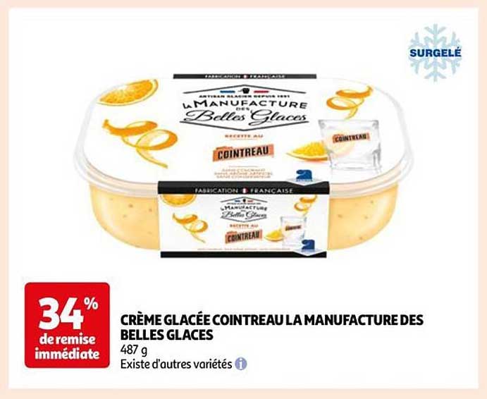 CRÈME GLACÉE COINTREAU LA MANUFACTURE DES BELLES GLACES