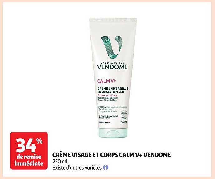 CRÈME VISAGE ET CORPS CALM V+ VENDOME