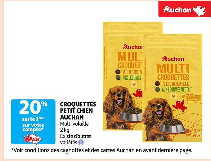 CROQUETTES PETIT CHIEN AUCHAN