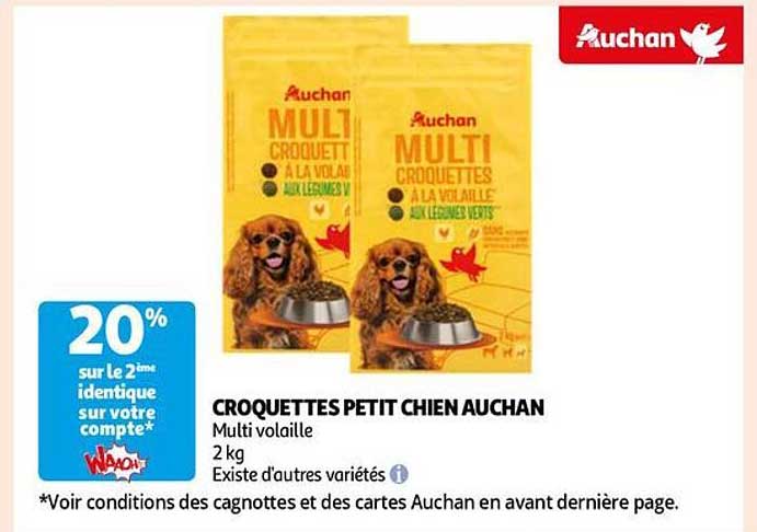 CROQUETTES PETIT CHIEN AUCHAN