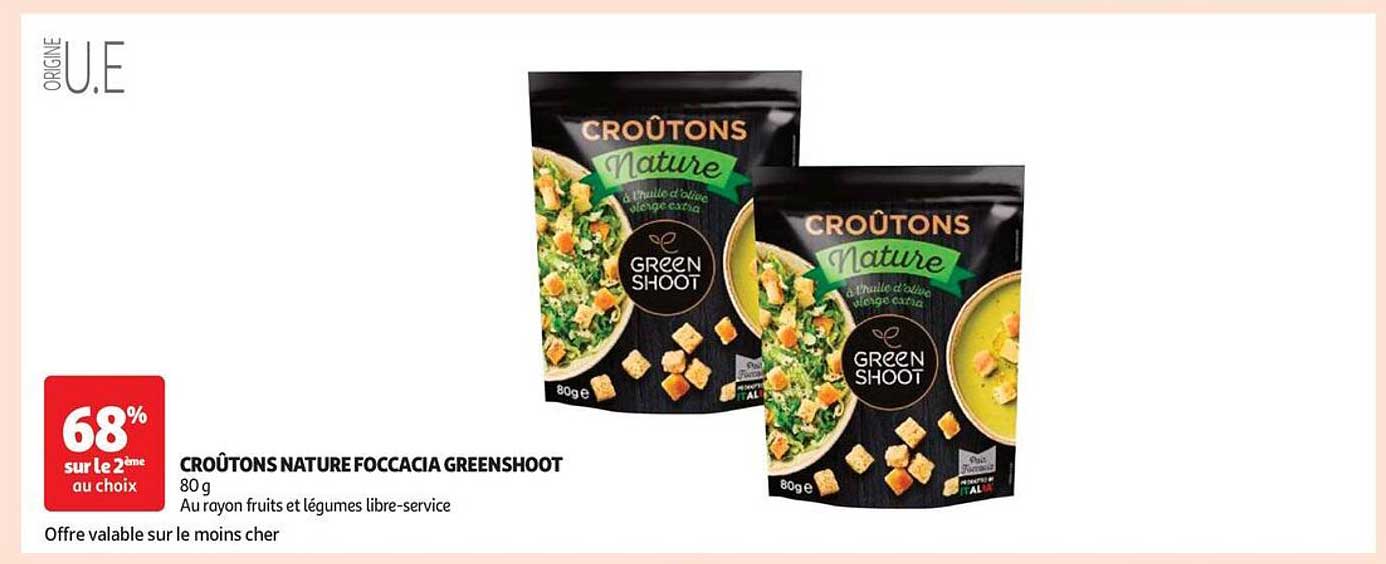 CRÔUTONS NATURE FOCCACIA GREENSHOOT