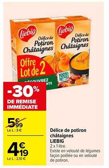 Délice de potiron châtaignes LIEBIG