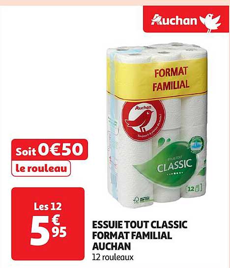 ESSUIE TOUT CLASSIC FORMAT FAMILIAL AUCHAN