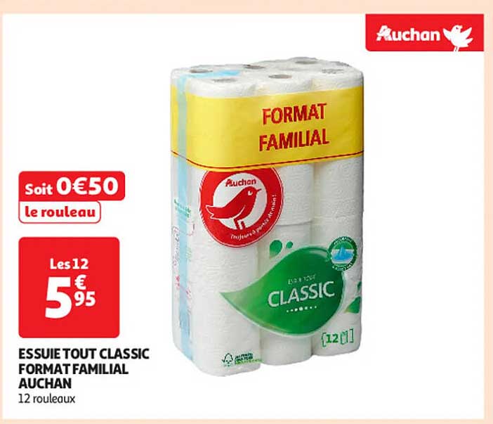 ESSUIE TOUT CLASSIC FORMAT FAMILIAL AUCHAN