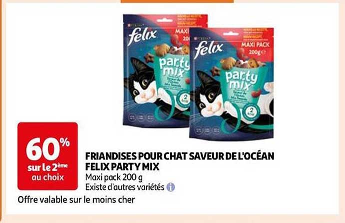 FRIANDISES POUR CHAT SAVEUR DE L'OCÉAN FELIX PARTY MIX