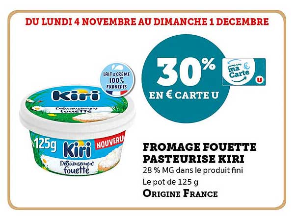 FROMAGE FOETTE PASTEURISE KIRI