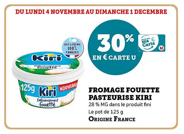 FROMAGE FOUETTE PASTEURISE KIRI