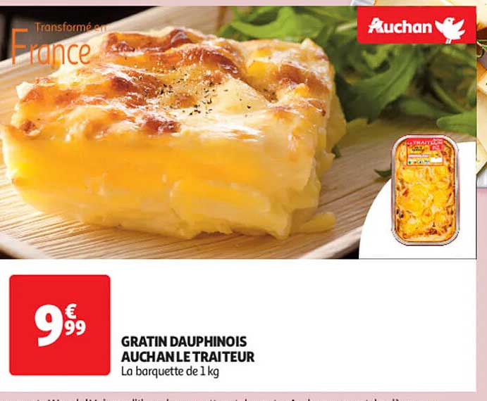 GRATIN DAUPHINOIS AUCHAN LE TRAITEUR