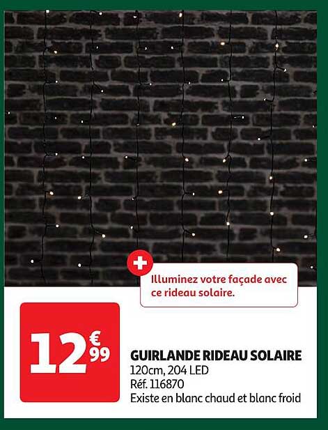 GUIRLANDE RIDEAU SOLAIRE