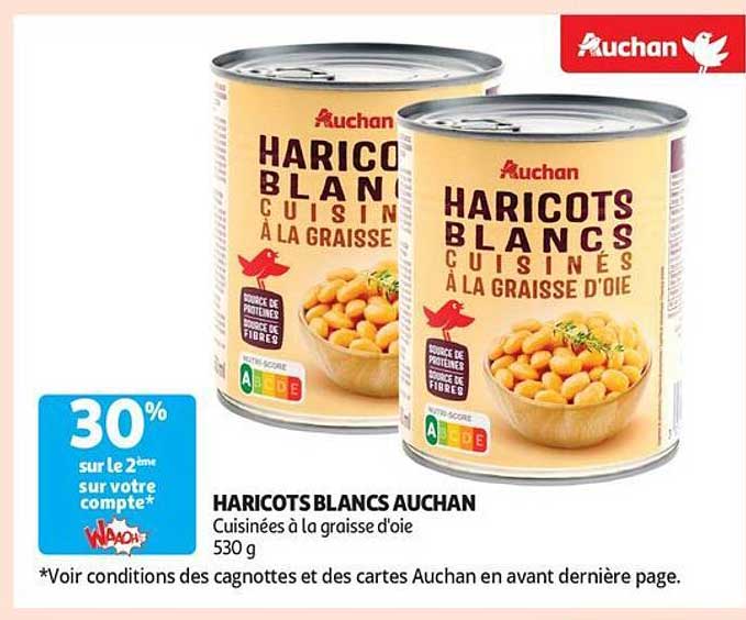 HARICOTS BLANCS AUCHAN