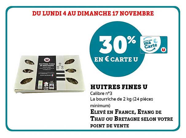 HUÎTRES FINES U