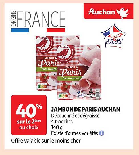 JAMBON DE PARIS AUCHAN