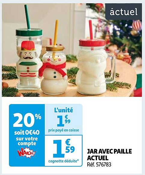 JAR AVEC PAILLE ACTUEL