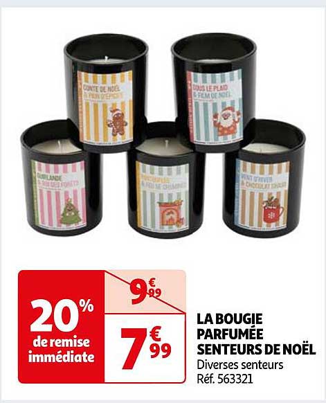 LA BOUGIE PARFUMÉE SENTEURS DE NOËL