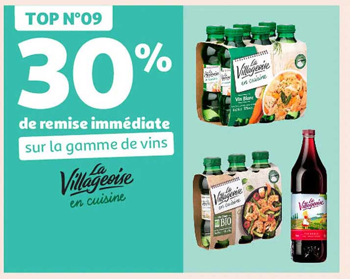 La Villageoise en cuisine - Gamme de vins