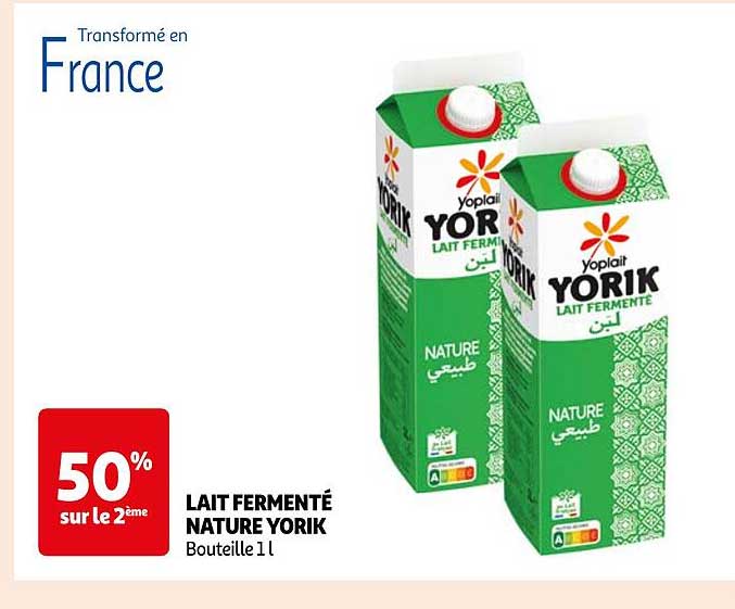 LAIT FERMENTÉ NATURE YORIK