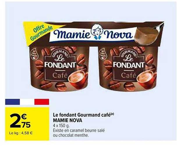 Le fondant Gourmand café(a) MAMIE NOVA