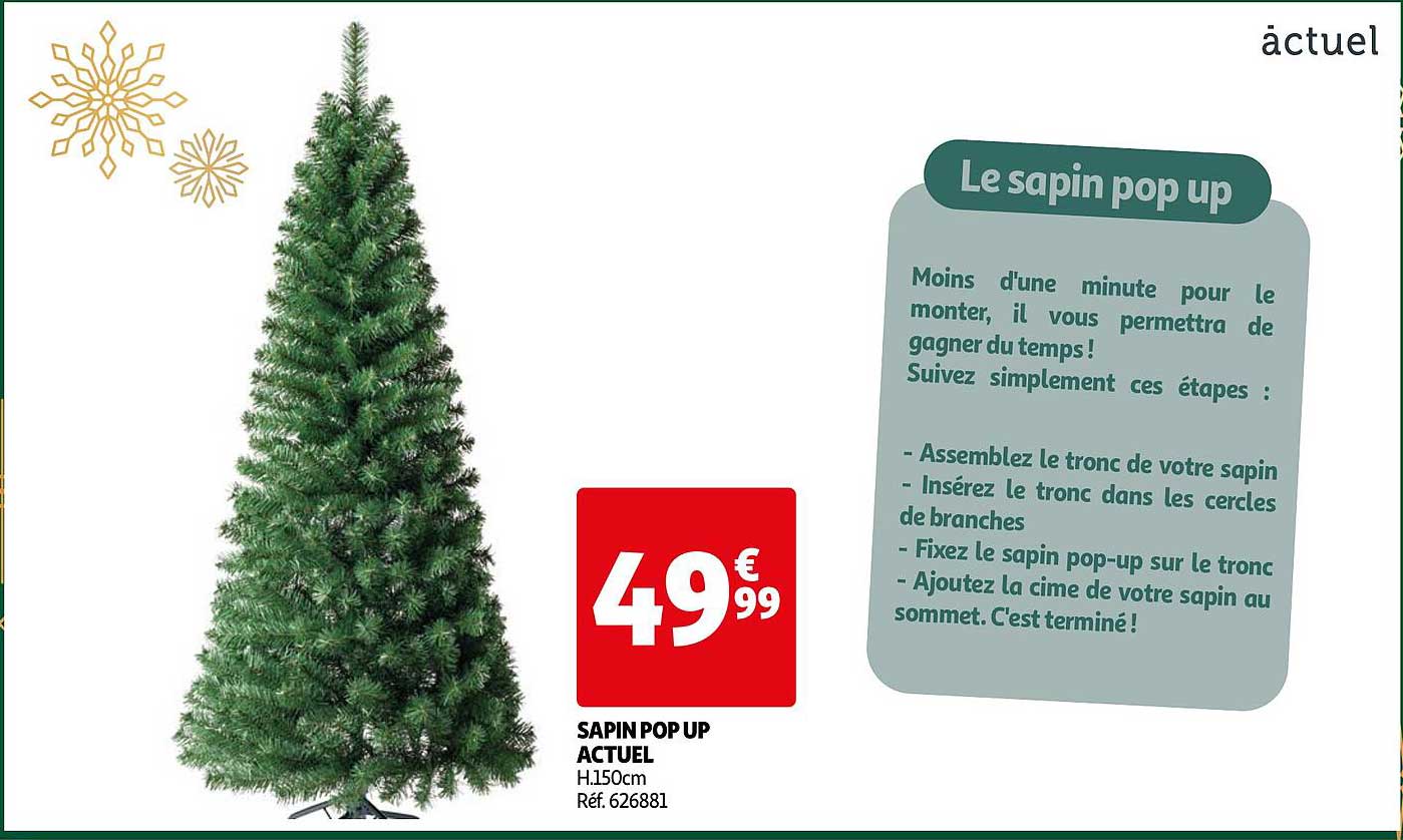 Le sapin pop up