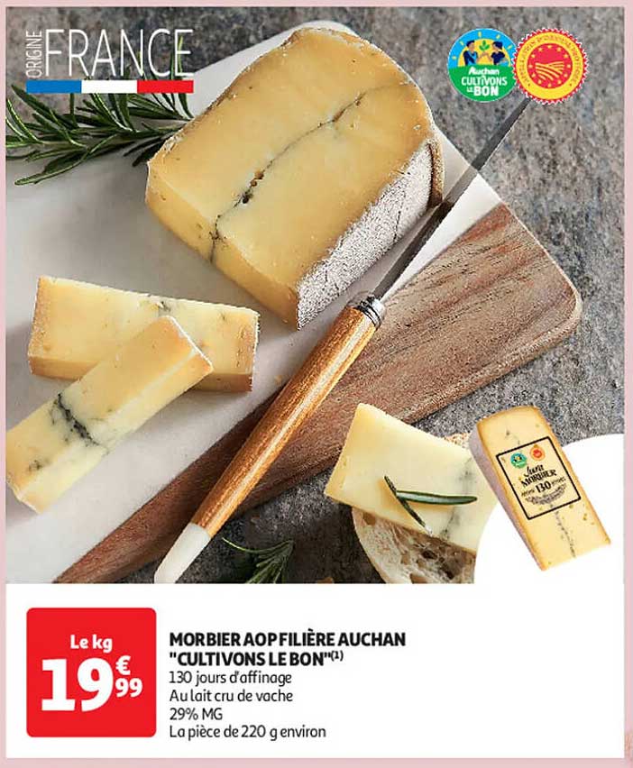 MORBIER AOP FILIÈRE AUCHAN "CULTIVONS LE BON"