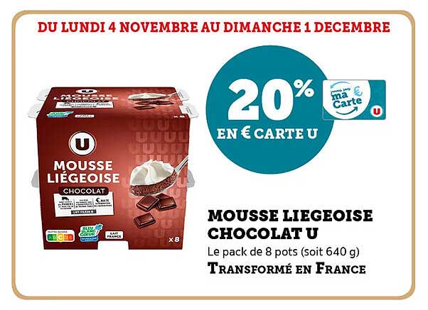 MOUSSE LIEGEOISE CHOCOLAT U