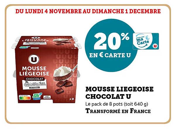 MOUSSE LIEGEOISE CHOCOLAT U