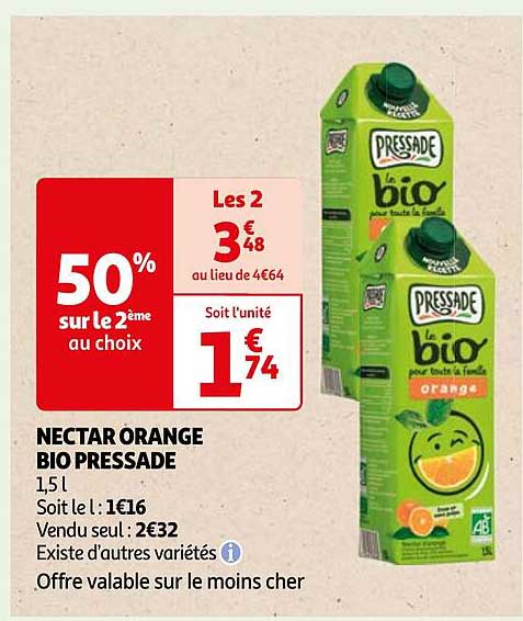 NECTAR ORANGE BIO PRESSEDE