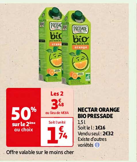 NECTAR ORANGE BIO PRESSEE