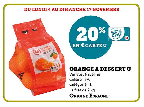 ORANGE À DESSERT U