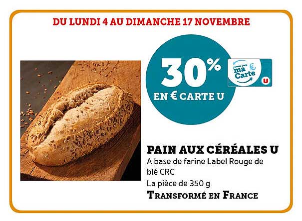 PAIN AUX CÉRÉALES U