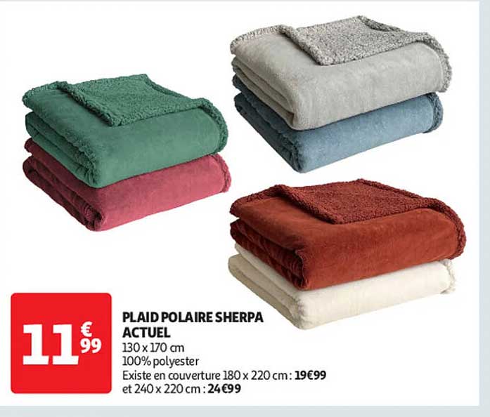 PLAID POLAIRE SHERPA ACTUEL