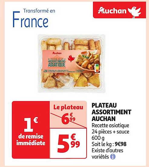 PLATEAU ASSORTIMENT AUCHAN