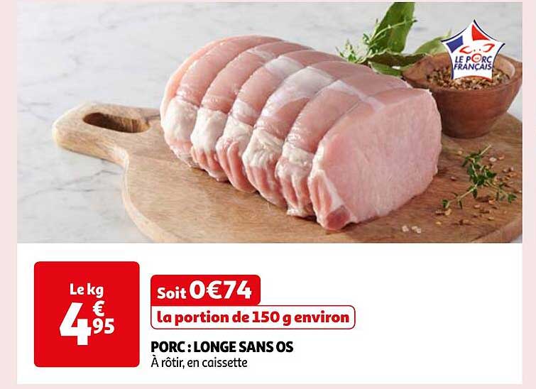 PORC : LONGE SANS OS