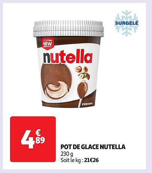 POT DE GLACE NUTELLA