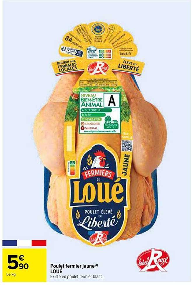 Poulet fermier jaune(a) LOUÉ