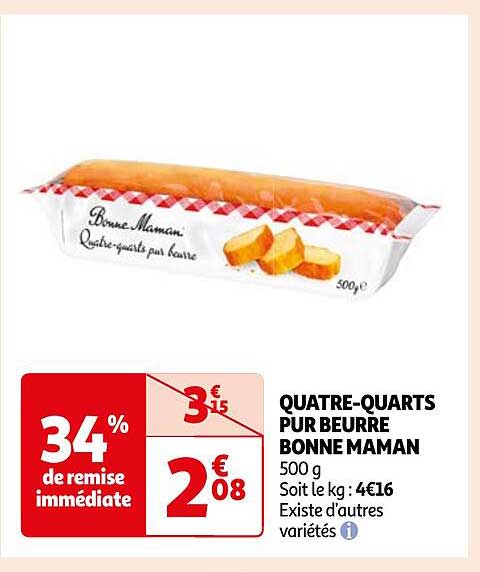 QUATRE-QUARTS PUR BEURRE BONNE MAMAN